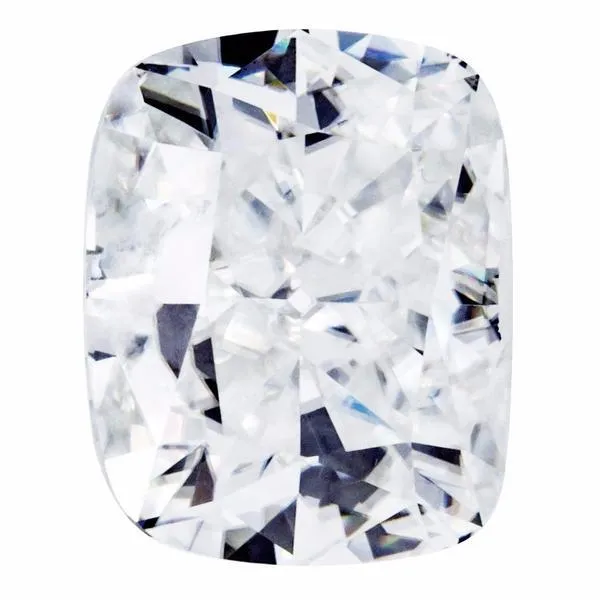 Earrings First Crush Moissanite Crushed Ice Elongated Cushion Fire Brilliance 