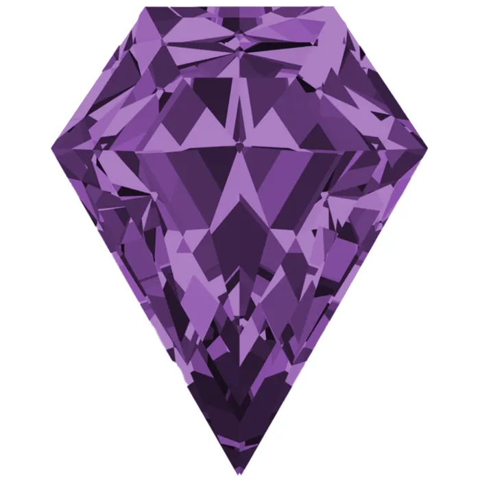 Fire Brilliance Earrings Shield FAB LabGrown Purple Sapphire Gems
