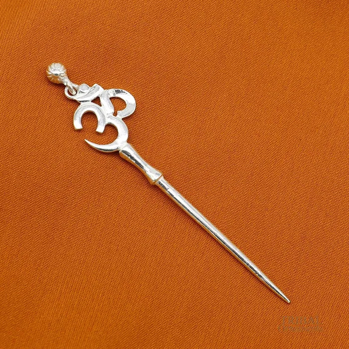 Necklaces TRIBAL ORNAMENTS 3 inches long handmade solid sterling silver kum kum sticks eyeliner stick kajal sticks surma stick brides vintage style gift su622