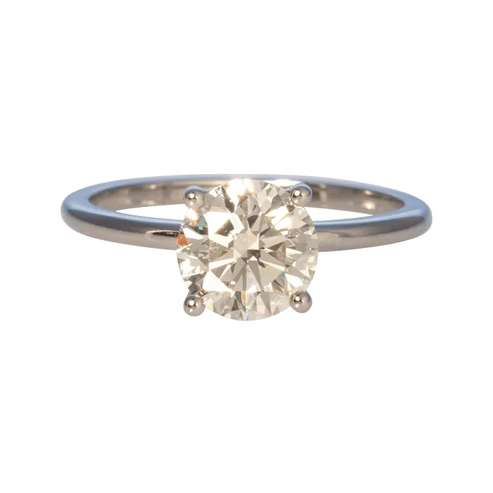 Rings 15ct I SI1 Round Brilliant Diamond Solitaire 14K White Gold Engagement Ring Croghans
