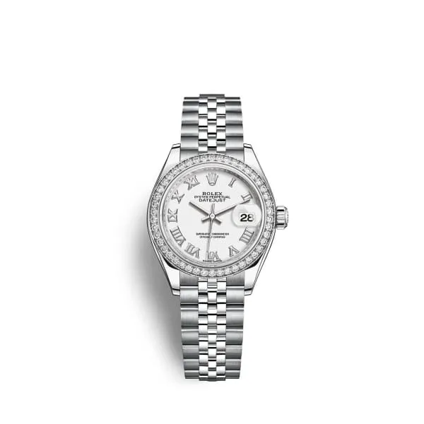 Rolex Bracelets Rolex LadyDatejust 28mm Ref 279384rbr0019 White Roman Dial Diamond Bezel Stainless Steel Jubilee Bracelet Womens Watch Rolex Bracelets Rolex LadyDatejust 28mm Ref 279384rbr0019 White Roman Dial Diamond Bezel Stainless Steel Jubilee Bracelet Womens Watch