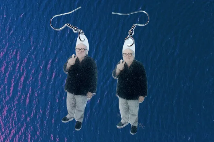 Sam Makes Things Earrings Danny DeVito Detailed Handmade Earrings
