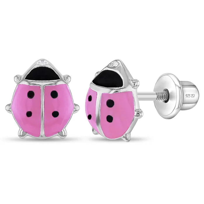 Baby Screw Back Earrings Earrings Adorable Enamel Ladybug Baby Toddler Kids Earrings Screw Back Enamel Sterling Silver Baby Screw Back Earrings Earrings Adorable Enamel Ladybug Baby Toddler Kids Earrings Screw Back Enamel Sterling Silver