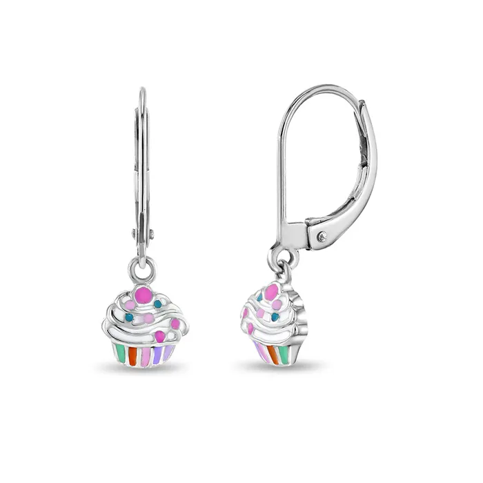 Kids Hoop Earrings Earrings Cupcake Toppings Dangle Kids Childrens Girls Earrings Lever Back Enamel Sterling Silver Kids Hoop Earrings Earrings Cupcake Toppings Dangle Kids Childrens Girls Earrings Lever Back Enamel Sterling Silver